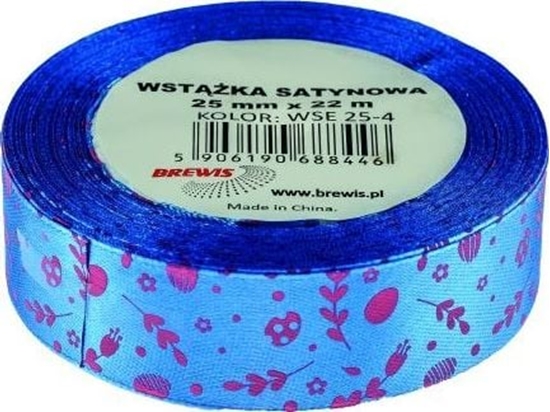 Изображение BREWIS Wstka satynowa 25mm Wielkanoc WSE25-4 Brewis