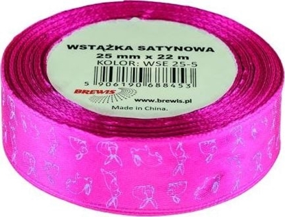 Изображение BREWIS Wstka satynowa 25mm Wielkanoc WSE25-5 Brewis