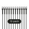 Picture of Broadbe Slim Patch Cable 10G Black 0.1m 12-pack