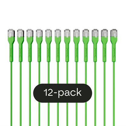 Picture of Broadbe Slim Patch Cable 10G Green 2m 12-pack