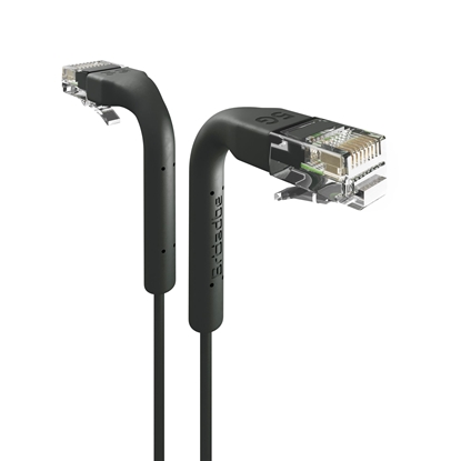 Изображение Broadbe Slim Patch Cable 5G Black 0.3m