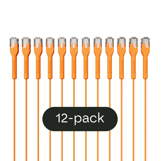 Picture of Broadbe Slim Patch Cable 5G Orange 0.1m 12-pack