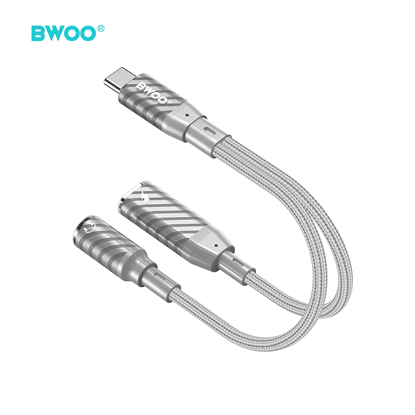 Attēls no BWOO 2 in 1 Adapter Lightning | Type C to 3.5MM Ja