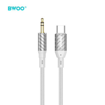 Attēls no BWOO AUX Cable Type C to 3.5mm Jack audio AUX074