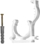 Picture of Capricorn Uchwyt pojedynczy z kokiem do rur PP z klapk biay 63mm (9-9741-063-00-01-01)