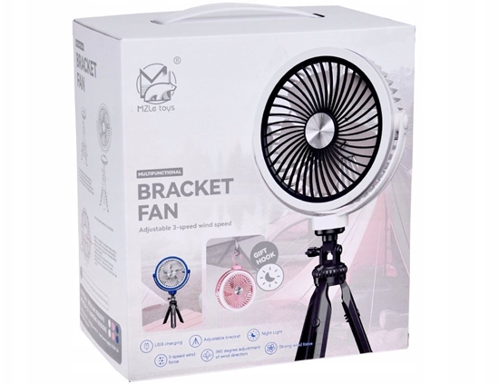 Picture of Cichy Wiatrak biurkowy Wentylator Bezprzewodowy USB 3 x nawiew ZA5609