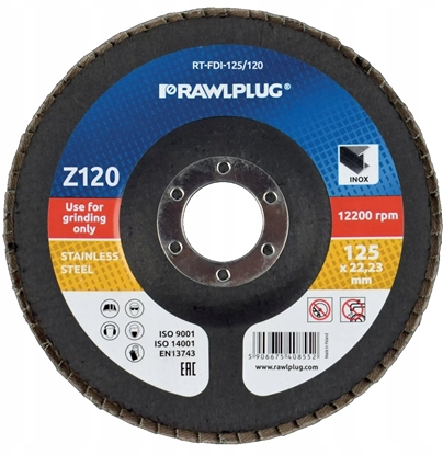 Attēls no ciernica listkowa cyrkonowa Z120 125X22,23MM RT-FDI-125/120
