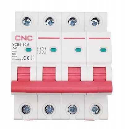 Picture of CNC Automatyczny wycznik, 4P, 40A, klasa C, 6kA