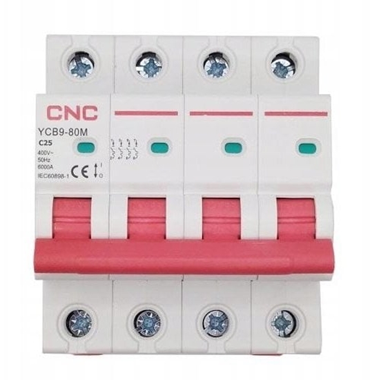 Picture of CNC CNC Automatinis jungiklis, 4P, 25A, C klass, 6kA