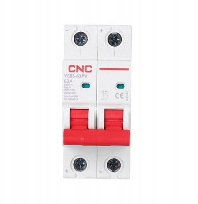 Picture of CNC DC wycznik automatyczny 2P 63A 500VDC 6kA