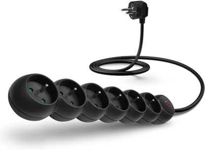 Picture of Connect IT CONNECT IT przeduacz 230V 6 gniazd 5m z wycznikiem czarny