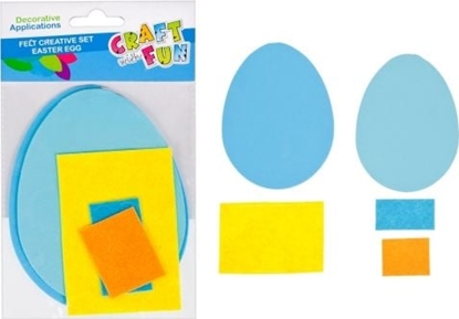 Изображение Craft with Fun ZESTAW KREATYWNY WIELKANOCNY FILCOWY PISANKA CRAFT WITH FUN 445989