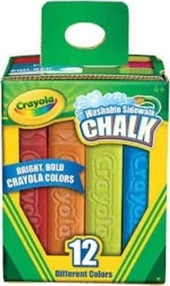Picture of Crayola Kreda chodnikowa niepylca zmywalna 12kol. CRAYOLA