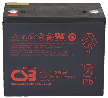 Picture of CSB Battery Battery 12V 6Ah 25W Pb F2 | HRL1225W