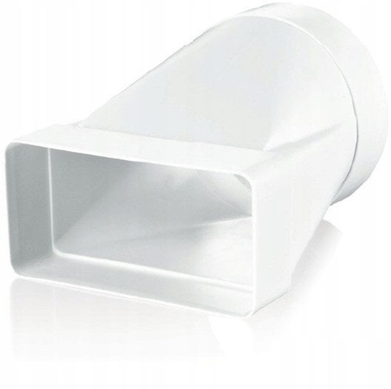 Picture of cznik kanau paskego i okrgego 55x110mm fi100mm w paszczynie stycznej biay KP55-3