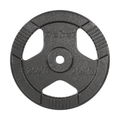 Picture of Čuguna atsvars 20 kg, 31 mm caurums, plāksne ar rokturiem, REBEL ACTIVE