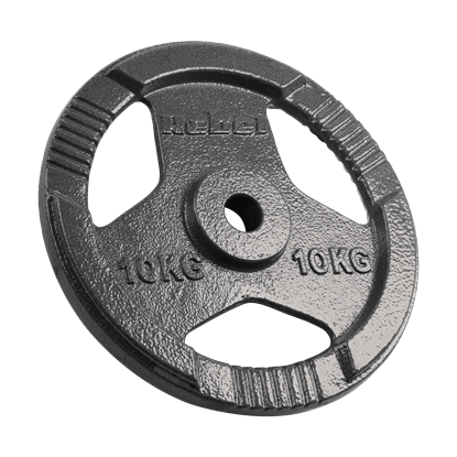 Picture of Čuguna atsvaru komplekts 2x10kg, 31mm caurums, plāksne ar rokturiem, REBEL ACTIVE