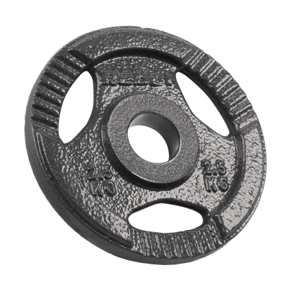 Picture of Čuguna olimpisko svaru komplekts 4x2,5kg, 51mm caurums, plāksne ar rokturiem, REBEL ACTIVE