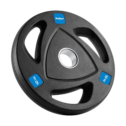 Picture of Čuguna olimpisko svaru komplekts ar gumijas pārklājumu 2x10kg, diametrs 51mm , REBEL ACTIVE