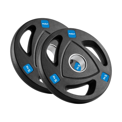 Picture of Čuguna olimpisko svaru komplekts ar gumijas pārklājumu 30kg ( 8x1.25kg + 4x2.5kg + 2x5kg ), diametrs 51mm , REBEL ACTIVE