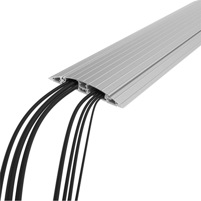 Picture of Dataflex Addit cable protector, straight 412, silver, 90 cm