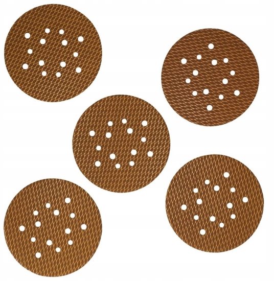 Picture of Dedra Tarczki cierne Anti-clogg 225mm, #120, rzep, zestaw 5szt