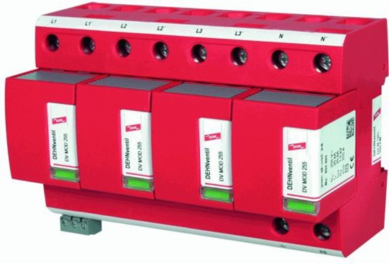 Picture of Dehn Ogranicznik przepi B+C 4P 25/100kA 1,5kV (951405)
