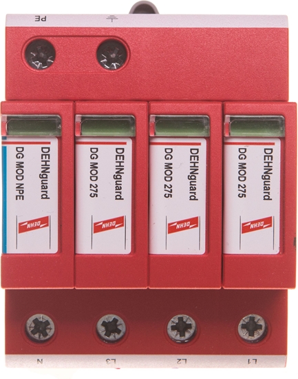 Picture of Dehn Ogranicznik przepi C Typ 2 4P 20kA 1,5kV DEHNguard M TT 275 (952310)