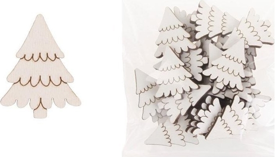 Picture of Dekoracja drewniana 24szt Drzewko