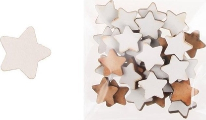 Picture of Dekoracja drewniana 36szt Gwiazda maa