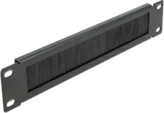 Picture of Delock 10″ Cable Management Brush Strip 1U black