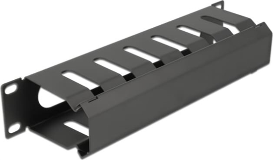 Picture of Delock 10″ Cable Management Routing Panel with opening 1U black