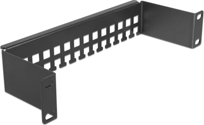 Picture of Delock 10″ Cable support rail bracket shape 1U black