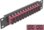 Attēls no Delock 10″ Fiber Optic Patch Panel 12 Port SC Duplex violet 1U black