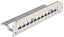 Attēls no Delock 10″ Keystone Patch Panel 12 port with strain relief 1U grey