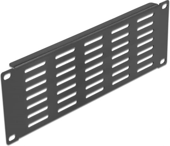 Picture of Delock 10″ Network Cabinet Panel with ventilation slots horizontal 2U black
