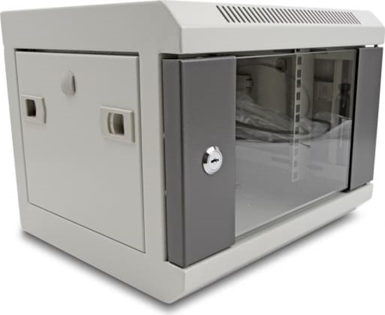 Picture of Delock 10″ Network Cabinet with glass door 4U grey