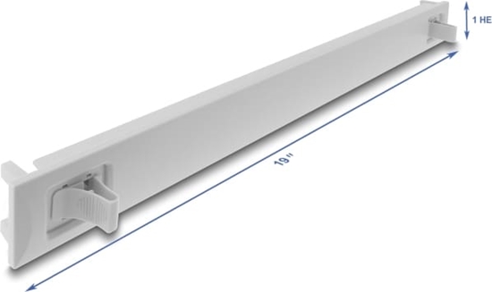 Picture of Delock 19″ 1U Blind Panel ABS plastic with snap-in function grey