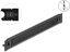 Picture of Delock 19″ Brush Strip with cable holder tool free 1U black