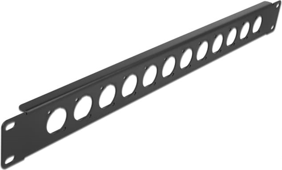 Picture of Delock 19″ D-Type Patch Panel 12 Port black