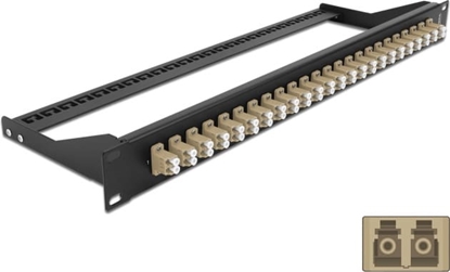 Picture of Delock 19″ Fibre Patch Panel 24 port LC Duplex beige