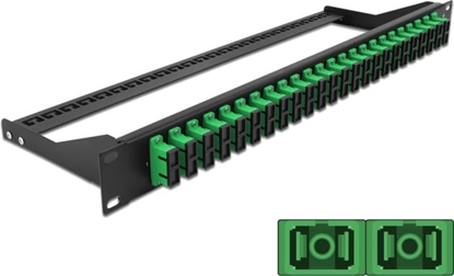 Picture of Delock 19″ Fibre Patch Panel 24 port SC Duplex green