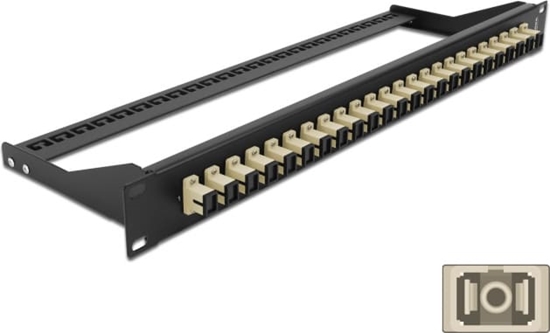 Picture of Delock 19″ Fibre Patch Panel 24 port SC Simplex beige