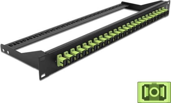 Изображение Delock 19″ Fibre Patch Panel 24 port SC Simplex limegreen