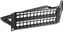 Picture of Delock 19″ Keystone Patch Panel 48 port with strain relief 2U angled black