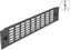 Picture of Delock 19″ Network Cabinet Panel with ventilation slots tool free 2U black