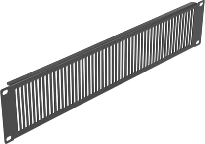 Picture of Delock 19″ Network Cabinet Panel with ventilation slots vertical 2U black