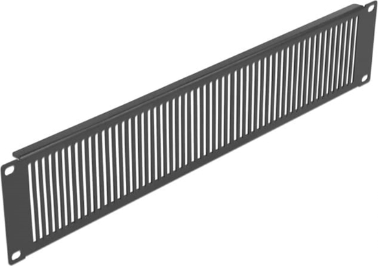 Picture of Delock 19″ Network Cabinet Panel with ventilation slots vertical 2U black