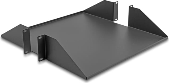 Picture of Delock 19″ Shelf double-sided up to 46 kg from 500 mm depth 2U dark grey