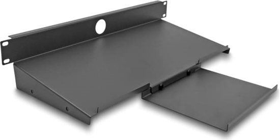 Picture of Delock 19″ Shelf for Keyboard and Mouse 1U dark grey